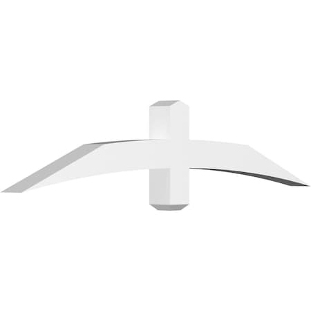 Ekena Millwork Bellingham Architectural Grade PVC Gable Bracket, 60"W x 12 1/2"H x 4"D x 4"F, 5/12 Pitch GBP060X13X0404BEL00